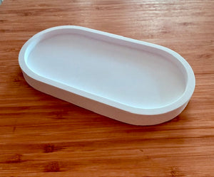 White plaster trinket tray painting kit