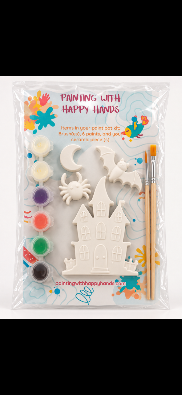 Haunted House Halloween Glow Paint Kit