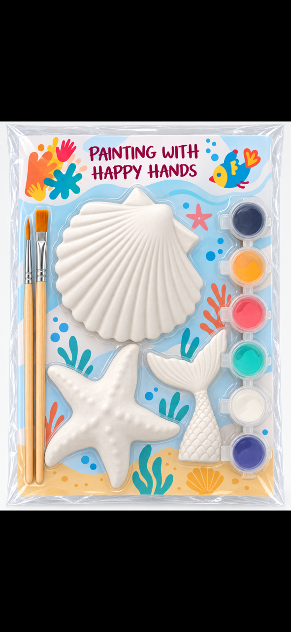 Under The Sea Kids Paint Kit – Mermaid Ocean Art Set
