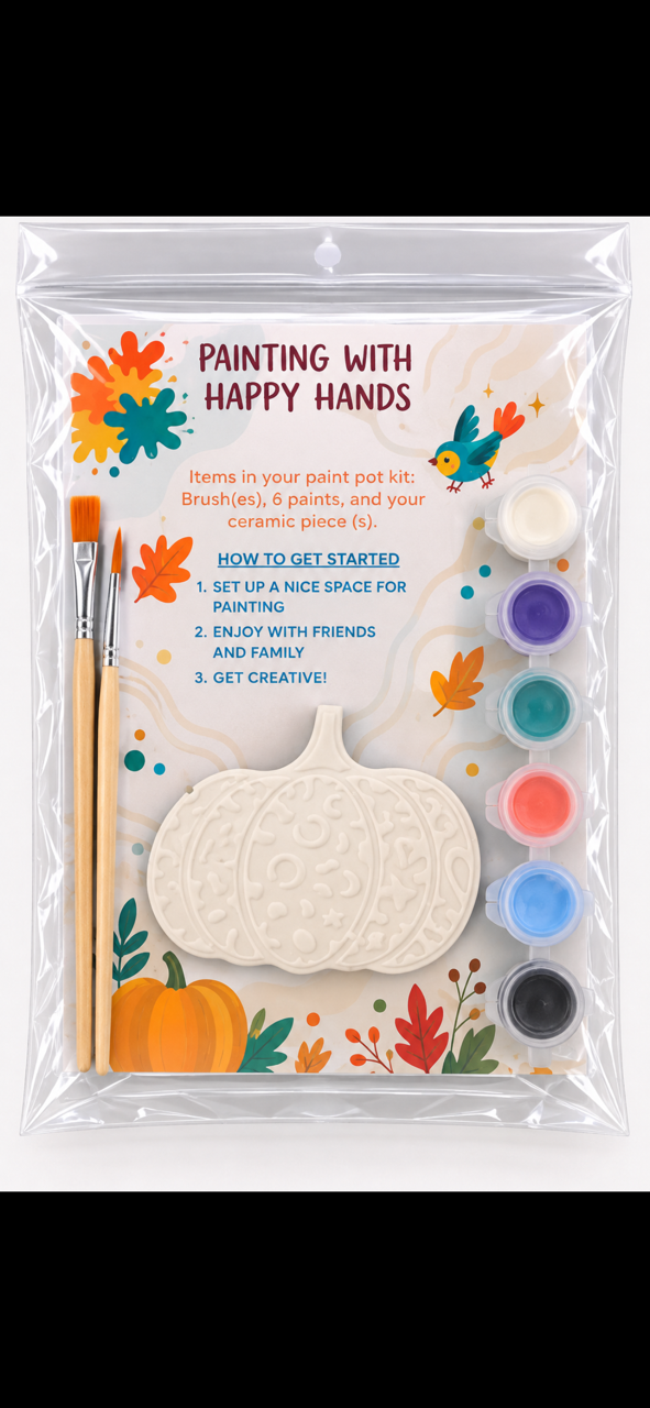 Printed Pumpkin Paint Kit