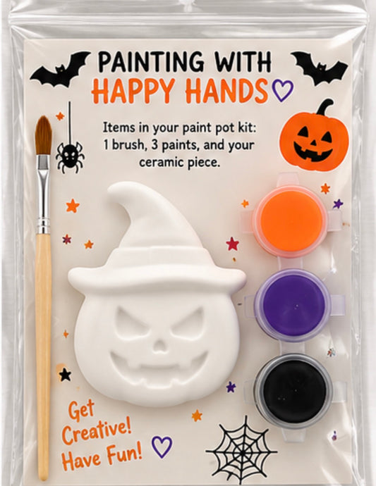 Halloween Witch Pumpkin Paint Kit