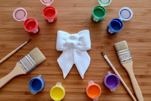 Detailed Bow Kit with Paint Pots and Brushes