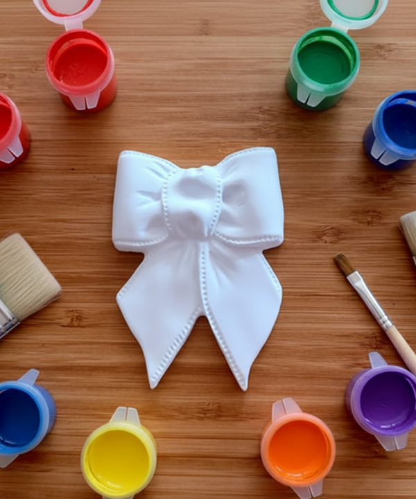 Detailed Bow Kit with Paint Pots and Brushes
