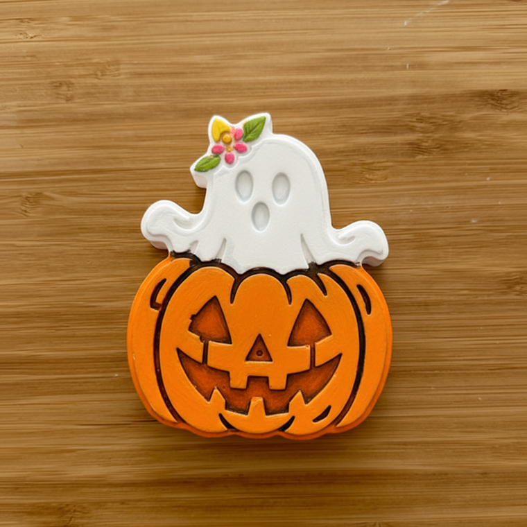 Ghost Pumpkin Painted