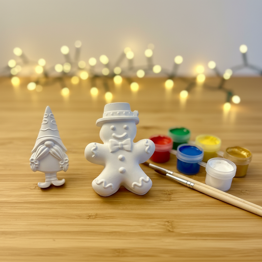 Gift Box & Gnome Kit with paints and brushes