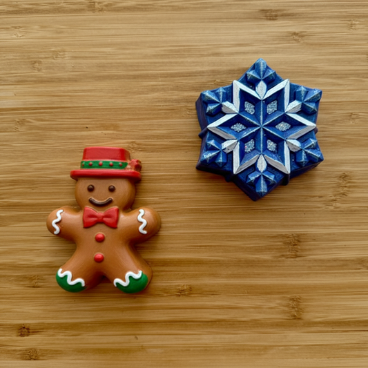 Gingerbread Man & Snowflake